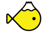 黄色のお魚アイコン（就職イベント情報）